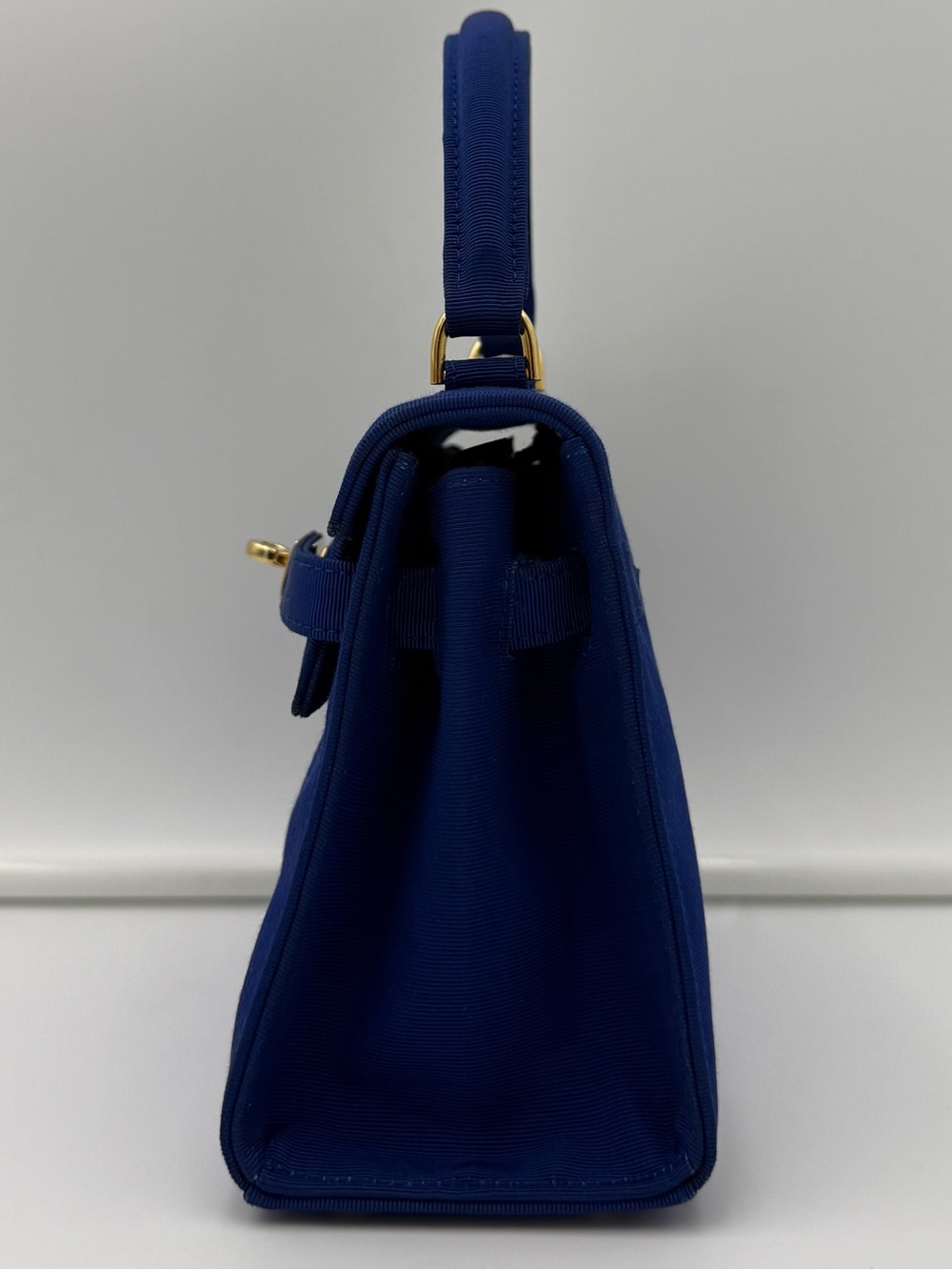 🇮🇹COLOMBO 1937 MILANO • MINI 18 Crossbody Bag in Blue Silk • Made in ITALY - Picture 9 of 16